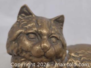 MaxSold Auction: Vintage Brass Cat Figurine with Patina - Toronto (Ontario, Canada) PARTNER MANAGED Reseller Online Auction - Queen Street West