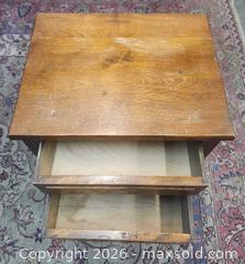 MaxSold Auction: Vintage Solid Wood Maple Side Telephone Table - Toronto (Ontario, Canada) PARTNER MANAGED Reseller Online Auction - Queen Street West