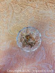 MaxSold Auction: Cut Glass & Gold-Tone Ring Holder Jewelry Dish - Cobourg (Ontario, Canada) SELLER MANAGED Estate Sale Online Auction - King Street East (STORAGE)