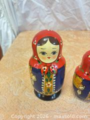 MaxSold Auction: Hand-Painted Traditional Russian Matryoshka Nesting Dolls, 6-Piece - Cobourg (Ontario, Canada) SELLER MANAGED Estate Sale Online Auction - King Street East (STORAGE)