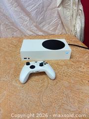MaxSold Auction: Microsoft Xbox Series S White 512 GB (Includes Controller & Power Cable) - Cobourg (Ontario, Canada) SELLER MANAGED Estate Sale Online Auction - King Street East (STORAGE)