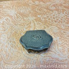 MaxSold Auction: Small Aged Metal Jewelry Box with gold tone jewelry  - Cobourg (Ontario, Canada) SELLER MANAGED Estate Sale Online Auction - King Street East (STORAGE)