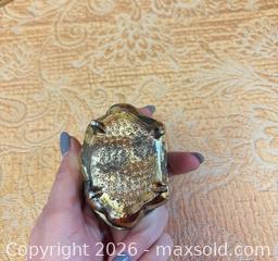 MaxSold Auction: Small Aged Metal Jewelry Box with gold tone jewelry  - Cobourg (Ontario, Canada) SELLER MANAGED Estate Sale Online Auction - King Street East (STORAGE)
