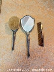 MaxSold Auction: Sterling Silver Antique Vanity Set - Mirror, Brush, Comb - Cobourg (Ontario, Canada) SELLER MANAGED Estate Sale Online Auction - King Street East (STORAGE)