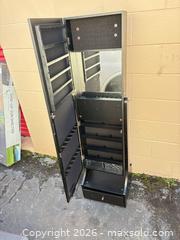 MaxSold Auction: Black Freestanding Jewelry Armoire Organizer - Decatur (Georgia, USA) SELLER MANAGED Reseller Online Auction - North Druid Hills Road (STORAGE)