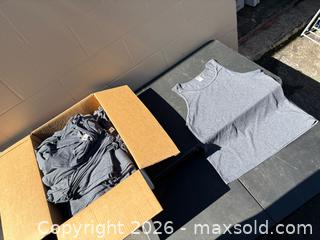 MaxSold Auction: Blank fruit of the loom tank tops 72 qty - Decatur (Georgia, USA) SELLER MANAGED Reseller Online Auction - North Druid Hills Road (STORAGE)