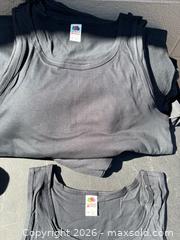 MaxSold Auction: Blank Fruit of The Loom tank tops black - Decatur (Georgia, USA) SELLER MANAGED Reseller Online Auction - North Druid Hills Road (STORAGE)