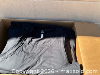MaxSold Auction: Blank Fruit of The Loom Tank tops Black - Decatur (Georgia, USA) SELLER MANAGED Reseller Online Auction - North Druid Hills Road (STORAGE)