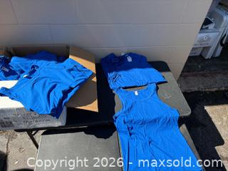 MaxSold Auction: Blank Fruit of The Loom Tank Tops Royal Blue  - Decatur (Georgia, USA) SELLER MANAGED Reseller Online Auction - North Druid Hills Road (STORAGE)