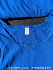 MaxSold Auction: Blank Fruit of The Loom Tank Tops Royal Blue  - Decatur (Georgia, USA) SELLER MANAGED Reseller Online Auction - North Druid Hills Road (STORAGE)