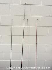 MaxSold Auction: Lot of 4 Fishing Rods, Approx. 6–7 ft - Decatur (Georgia, USA) SELLER MANAGED Reseller Online Auction - North Druid Hills Road (STORAGE)