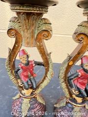 MaxSold Auction: Pair of Resin Monkey Novelty Candle Holders - Decatur (Georgia, USA) SELLER MANAGED Reseller Online Auction - North Druid Hills Road (STORAGE)