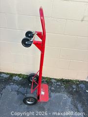 MaxSold Auction: Red Steel Hand Truck / Dolly (600-800 lb Capacity) - Decatur (Georgia, USA) SELLER MANAGED Reseller Online Auction - North Druid Hills Road (STORAGE)