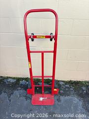 MaxSold Auction: Red Steel Hand Truck / Dolly (600-800 lb Capacity) - Decatur (Georgia, USA) SELLER MANAGED Reseller Online Auction - North Druid Hills Road (STORAGE)