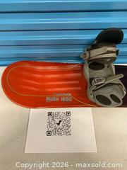 MaxSold Auction: HEAD Rush Snowboard w/ Bindings Baseline Made in Austria  - Vancouver (British Columbia, Canada) SELLER MANAGED Reseller Online Auction - East 7th Avenue (STORAGE)