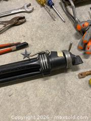 MaxSold Auction: Large Mixed Hand Tool Lot w/ 2 Metal Toolboxes, Leather Tool Belt, Wrenches, Screwdrivers  - Vancouver (British Columbia, Canada) SELLER MANAGED Reseller Online Auction - East 7th Avenue (STORAGE)