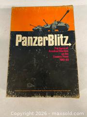 MaxSold Auction: PanzerBlitz 1970 Avalon Hill WWII Eastern Front Board Game - Vancouver (British Columbia, Canada) SELLER MANAGED Reseller Online Auction - East 7th Avenue (STORAGE)