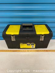 MaxSold Auction: Stanley 24” Plastic Tool Box with Top Organizers - Vancouver (British Columbia, Canada) SELLER MANAGED Reseller Online Auction - East 7th Avenue (STORAGE)