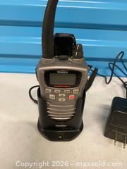MaxSold Auction: Uniden Voyager BT Submersible VHF Marine Radio w/ Charger & Battery - Vancouver (British Columbia, Canada) SELLER MANAGED Reseller Online Auction - East 7th Avenue (STORAGE)