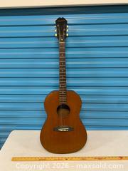 MaxSold Auction: Vintage 1960s Epiphone FT-30 Caballero Acoustic Guitar Kalamazoo made in USA - Vancouver (British Columbia, Canada) SELLER MANAGED Reseller Online Auction - East 7th Avenue (STORAGE)