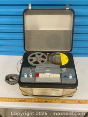 MaxSold Auction: Vintage 1960s Philips EL3534A Reel to Reel Tape Recorder – Made in Holland  - Vancouver (British Columbia, Canada) SELLER MANAGED Reseller Online Auction - East 7th Avenue (STORAGE)