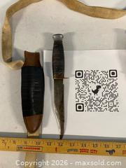 MaxSold Auction: Vintage Hunting Cutting Utensil Lot of 2 w/ Sheaths Wood Handles Fixed Blade - Vancouver (British Columbia, Canada) SELLER MANAGED Reseller Online Auction - East 7th Avenue (STORAGE)