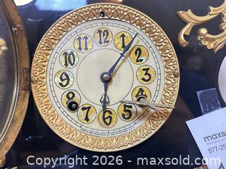 MaxSold Auction: Antique Iron Case Mantel Clock by New Haven Clock Company - Gilroy (California, USA) SELLER MANAGED Estate Sale Online Auction - Santa Paula Drive
