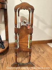 MaxSold Auction: Antique Magazine Rack Holder with Vintage Saturday Evening Post Nat Geo Magazines  - Gilroy (California, USA) SELLER MANAGED Estate Sale Online Auction - Santa Paula Drive