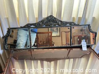 MaxSold Auction: Antique Venetian Style 3-Panel Buffet Fireplace mantle wall mirror - Gilroy (California, USA) SELLER MANAGED Estate Sale Online Auction - Santa Paula Drive