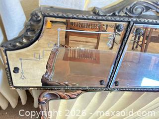MaxSold Auction: Antique Venetian Style 3-Panel Buffet Fireplace mantle wall mirror - Gilroy (California, USA) SELLER MANAGED Estate Sale Online Auction - Santa Paula Drive