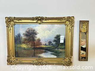 MaxSold Auction: Framed Art & Mirror  - Gilroy (California, USA) SELLER MANAGED Estate Sale Online Auction - Santa Paula Drive