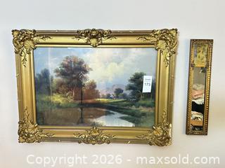 MaxSold Auction: Framed Art & Mirror  - Gilroy (California, USA) SELLER MANAGED Estate Sale Online Auction - Santa Paula Drive
