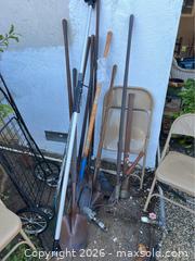 MaxSold Auction: Garden Tools, Folding Chairs, Wire Cart - Gilroy (California, USA) SELLER MANAGED Estate Sale Online Auction - Santa Paula Drive