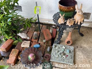 MaxSold Auction: Lot Of Assorted Garden Decor - Gilroy (California, USA) SELLER MANAGED Estate Sale Online Auction - Santa Paula Drive