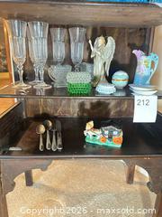 MaxSold Auction: Lot of Glassware Trinkets and Flatware  - Gilroy (California, USA) SELLER MANAGED Estate Sale Online Auction - Santa Paula Drive