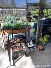 MaxSold Auction: Patio Shelf, Hand Truck, Fireplace Item - Gilroy (California, USA) SELLER MANAGED Estate Sale Online Auction - Santa Paula Drive