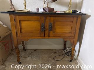 MaxSold Auction: Stone-topped Cabinet And Decor - Gilroy (California, USA) SELLER MANAGED Estate Sale Online Auction - Santa Paula Drive