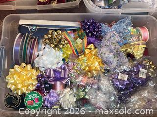 MaxSold Auction: Three Bins Of Gift Wrap, Ribbons, More - Gilroy (California, USA) SELLER MANAGED Estate Sale Online Auction - Santa Paula Drive