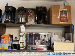 MaxSold Auction: Two Shelves Of Kitchen Appliances More - Gilroy (California, USA) SELLER MANAGED Estate Sale Online Auction - Santa Paula Drive