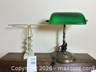MaxSold Auction: Vintage Bankers Lamp and MCM Gold Metal Ornate Free Standing Towel Jewelry Holder  - Gilroy (California, USA) SELLER MANAGED Estate Sale Online Auction - Santa Paula Drive