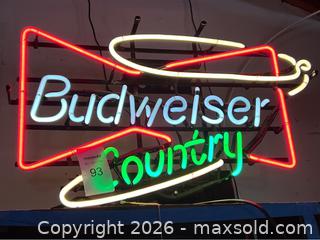 MaxSold Auction: Vintage Budweiser Neon Sign - Gilroy (California, USA) SELLER MANAGED Estate Sale Online Auction - Santa Paula Drive