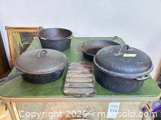 MaxSold Auction: Vintage Cast Iron Lot  - Gilroy (California, USA) SELLER MANAGED Estate Sale Online Auction - Santa Paula Drive