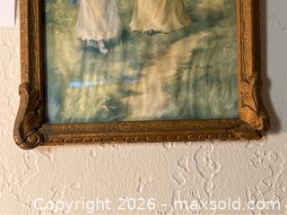 MaxSold Auction: Vintage Print In Frame - Gilroy (California, USA) SELLER MANAGED Estate Sale Online Auction - Santa Paula Drive