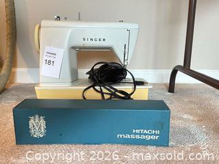 MaxSold Auction: Vintage Singer Sewing Machine + Hitachi Massager  - Gilroy (California, USA) SELLER MANAGED Estate Sale Online Auction - Santa Paula Drive
