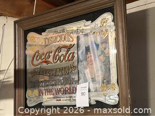 MaxSold Auction: Vintage Style Coca Cola Framed Mirror - Gilroy (California, USA) SELLER MANAGED Estate Sale Online Auction - Santa Paula Drive