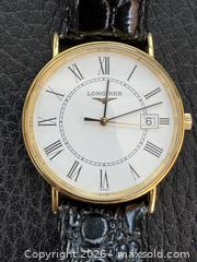 MaxSold Auction: Vintage men's Longines watch  - Mississauga (Ontario, Canada) SELLER MANAGED Downsizing Online Auction - Summerville Court (STORAGE)