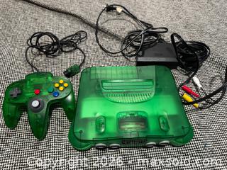 MaxSold Auction: GREEN NINTENDO 64 - Hamilton (Ontario, Canada) SELLER MANAGED Downsizing Online Auction - Picton Street East