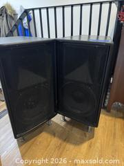 MaxSold Auction: SET OF 2 LARGE SPEAKERS - Hamilton (Ontario, Canada) SELLER MANAGED Downsizing Online Auction - Picton Street East