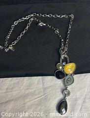 MaxSold Auction: Lia Sophia Enamel Statement Necklace 11"L - Campbell (California, USA) PARTNER MANAGED Estate Sale Online Auction -  Dell Avenue