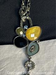 MaxSold Auction: Lia Sophia Enamel Statement Necklace 11"L - Campbell (California, USA) PARTNER MANAGED Estate Sale Online Auction -  Dell Avenue